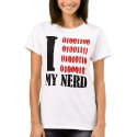 "Nerds" I [love] My Nerd Fitted Babydoll Tee t-shirts