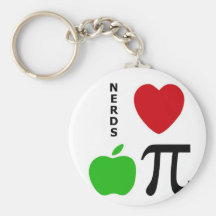 Nerds Love Apple Pie Keychain