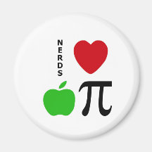 Nerds Love Apple Pie Magnet