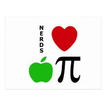 Nerds Love Apple Pie Postcards