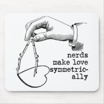 Nerds Make Love Symmetrically Mousepad
