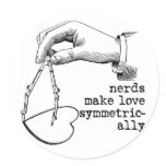 Nerds Make Love Symmetrically stickers