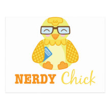 Nerdy Chick Postcards