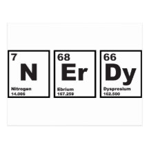 Nerdy Elements Postcard