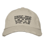 Nerf War: The Hat embroidered hats