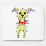 Nervous Chihuahua Cartoon Mousepads