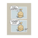 Nervous Turkey postcard