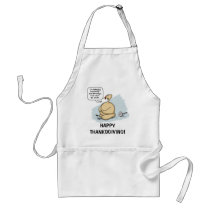 Nervous turkey Thanksgiving apron