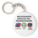 Nesidades básicas del programador keychains