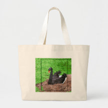 nesting black swan bag