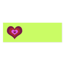 Nesting Hearts Placecards Business Card Template
