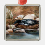 Nesting Time Loon Christmas Ornament