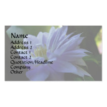 Nestled Purple Clematis Floral Business Card