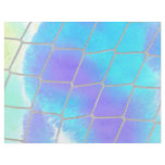 Net background with light blue custom flyer