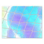 Net background with light blue art photo