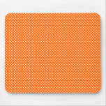 Net Pattern Orange with White Mouse Pad