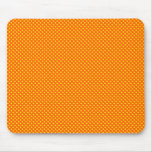 Net Pattern Orange with Yellow Mouse Pad