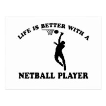 Netballer Vector Designs Post Card