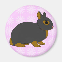 Netherland Dwarf Rabbit Magnet