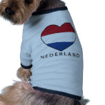 Netherland Heart with black NEDERLAND pet clothing
