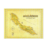 Netherlands Antilles, Curacao Map (Paper) postcards