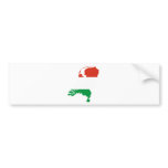 Netherlands Dutch Flag Map full size bumper stickers