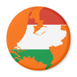 Netherlands Dutch flag map magnets