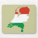 Netherlands Dutch flag map mousepads