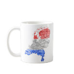 Netherlands Flag-colour Map Customisable Mug