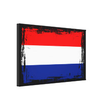 Netherlands Flag Gallery Wrapped Canvas