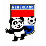 Netherlands Football Panda Tee Shirt