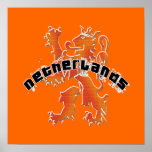 Netherlands lion logo posters