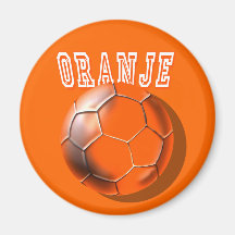 Netherlands Oranje soccer ball Voetbal love Fridge Magnet