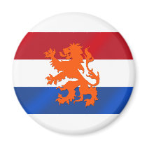 Netherlands Rampant lion Netherlands flag Fridge Magnet