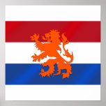 Netherlands Rampant lion Netherlands flag posters