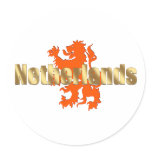 Netherlands Rampant Oranje Lion Soccer gear stickers