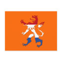Netherlands retro Rampant lion heraldry gear postcards