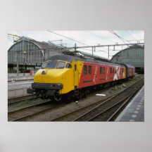 Netherlands, Ry postal electric unit Poster