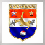 Netherlands  Soccer player voetbal sheild emblem posters