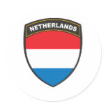 Netherlands Round Sticker