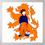 Netherlands Traditional Dutch Clogs Lion Gear posters