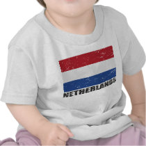 Netherlands Vintage Flag T-shirts