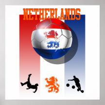 Netherlands Voetbal Poster Dutch soccer gifts