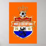 Netherlands World Champions 2010 badge posters