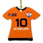 Netherlands World Cup Soccer Jersey Ornament