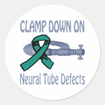 Neural Tube Defects Round Sticker