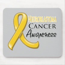 Neuroblastoma Cancer Awareness Ribbon Mouse Pads