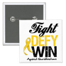 Neuroblastoma Fight Defy Win Pin