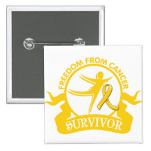 Neuroblastoma - Freedom From Cancer Survivor Pinback Buttons