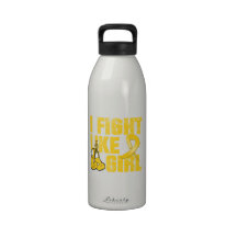 Neuroblastoma I Fight Like A Girl (Grunge) Water Bottle